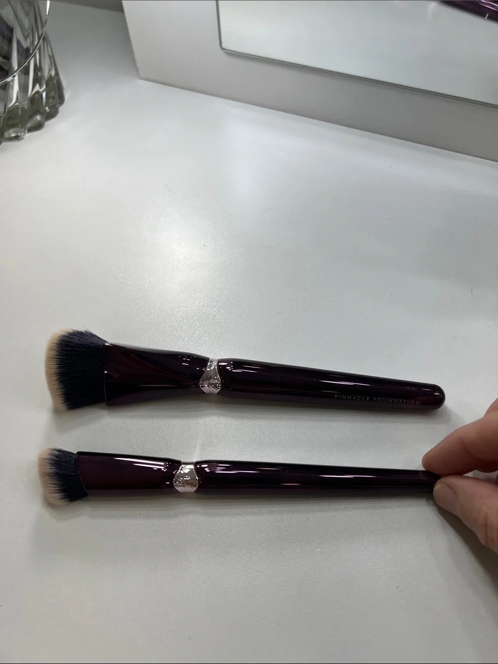 Foundation Brush and concealer brush - anisa beauty Deep Plum EUC